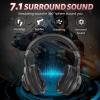 imageEdifier 71 HiRes Sound PC Gaming Headset Weird USB OverEar Headphone Noise Cancelling Mic RGB Light for PC PS4 Laptop Mac DesktopBEDG2 II