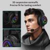 imageEdifier 71 HiRes Sound PC Gaming Headset Weird USB OverEar Headphone Noise Cancelling Mic RGB Light for PC PS4 Laptop Mac DesktopBlack2