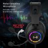 imageEdifier 71 HiRes Sound PC Gaming Headset Weird USB OverEar Headphone Noise Cancelling Mic RGB Light for PC PS4 Laptop Mac DesktopBlack2