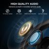 imageEdifier Air 2 Open Ear Earbuds with Ear Loops Bluetooth 53 Open Ear Wireless Headphones with Boosted Bass Builtin ENC Mic 28H Playtime RGB Silicone Earhook for Workout Running Gaming  BlackWhite