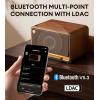 imageEdifier D32 Tabletop Wireless Speaker HiRes Audio LDAC ALAC 60W RMS 21 Acoustic Architecture 11h Playtime APP Control Bluetooth 53 AirPlay2 USBC and AUX Inputs BrownBrown