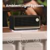 imageEdifier ES60 Bluetooth Speaker Portable with Stereo Pairing IP66 Dustproof ampamp Waterproof 9H Playtime BT54 34W RMS Dual Device Connection Ambient Light for Home Party Outdoor Beach  IvoryBlack