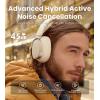 imageEdifier ES850NB Active Noise Cancelling Headphones Over Ear Bluetooth Headset 92H Playtime Wired ampamp Wireless HiRes Audio Certified Fast Charging Clear Calls for Home Office Travel BlackIvory