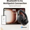 imageEdifier ES850NB Active Noise Cancelling Headphones Over Ear Bluetooth Headset 92H Playtime Wired ampamp Wireless HiRes Audio Certified Fast Charging Clear Calls for Home Office Travel BlackBlack