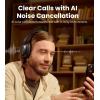 imageEdifier ES850NB Active Noise Cancelling Headphones Over Ear Bluetooth Headset 92H Playtime Wired ampamp Wireless HiRes Audio Certified Fast Charging Clear Calls for Home Office Travel BlackBlack