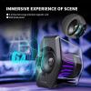 imageEdifier G2000PRO 64W Desktop 20 Computer Gaming Speakers for PC Laptop Mac Woofer Bluetooth USB 35mm AUX Inputs RGB Lights Multimedia Speakers BlackBlack