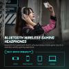 imageEdifier Hecate G2BT Wireless Gaming Headset for Mobile PhonesTabletsLaptopsSwitch Noise Cancelling Bluetooth Headphones with Dual Microphones Ultra Low Latency Dual Modes RGB Lighting BlackGray