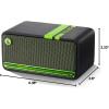 imageEdifier MP230 Portable Bluetooth Speaker Wireless Speaker with Stereo Sound for Outdoor Travel 10Hour Playtime Supports USB SoundcardMicro SD 20W RMS  Black Greenblack
