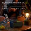 imageEdifier MP230 Portable Bluetooth Speaker Wireless Speaker with Stereo Sound for Outdoor Travel 10Hour Playtime Supports USB SoundcardMicro SD 20W RMS  Black Greenblack