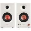 imageEdifier MR3 Powered Studio Monitor Speakers HiRes Audio Certified Bluetooth V54 Active Bookshelf Loudspeakers 20 Computer Speaker with Headphone Output RCA AUX Balanced TRS Input  Black PairWhite
