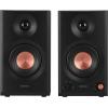 imageEdifier MR3 Powered Studio Monitor Speakers HiRes Audio Certified Bluetooth V54 Active Bookshelf Loudspeakers 20 Computer Speaker with Headphone Output RCA AUX Balanced TRS Input  Black PairBlack