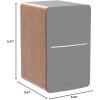 imageEdifier P12 Passive Bookshelf Speaker  2Way Speakers with Builtin WallMount Bracket  Wood Color Pair  Needs Amplifier or Receiver to Operate