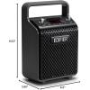 imageEdifier PP205 Portable Bluetooth Speaker Wireless 24W MP3 Player with Bluetooth 50 Line in USBA Micro SD Card Inputs 8H Playtime Wired Mic Supported for Karaoke PA Beach Travel