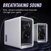 imageEdifier QR65 Active Monitor Speakers with 65W GaN Fast Charger Function 70W RMS Bluetooth Computer Speaker with HiRes 24bit Wireless Audio Subwoofer Out and Light Effects BlackWhite