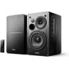 imageEdifier R1280DB Powered Bluetooth Bookshelf Speakers  Optical Input  Wireless Studio Monitors  4 Inch Near Field Speaker  42w RMS  Black Renewed
