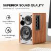 imageEdifier R1280Ts Powered Bookshelf Speakers  20 Stereo Active Near Field Monitors  Studio Monitor Speaker  42 Watts RMS with Subwoofer Line Out  Wooden Enclosurewith WiiM Mini WiFi Audio Streamer