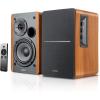 imageEdifier R1280Ts Powered Bookshelf Speakers with Stands Combo Pack  20 Stereo Active Near Field Monitors  Studio Monitor Speaker  42 Watts RMS with Subwoofer Line Out  Wooden Enclosure