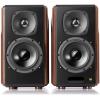 imageEdifier S2000MKIII Coaxial Bluetooth Optical and RCA Bookshelf 2 Speakers NearField Active TriAmped 130w Studio Monitor for Audiophiles with Wireless Linein and FiberOptic Input Walnut