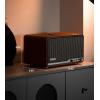 imageEdifier S300 Wireless HiFi Tabletop Speaker with AirPlay 2 for MultiRoom ampamp Stereo Pairing LDAC HiRes Audio 80W Power Bluetooth 54 USBC AUX Inputs Retro Design with Remote  Black WalnutBrown