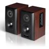 imageEdifier S350DB Wireless Bluetooth Speaker System Bookshelf Speakers Set 150W RMS Output Connect with OpticalCoaxialBluetoothDual RCARedbrown