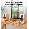 imageEdifier S880DB MKII HiFi Bookshelf Speakers Premium 20 Active Speaker System 88W RMS HiRes Audio with LDAC BluetoothUSBCOpticalCoaxialRCA Input Subwoofer Output WhiteWhite