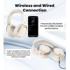 imageEdifier W80 Over Ear Headphones with 49dB Active Noise Cancelling LDAC HiRes Wired ampamp Wireless AI Clear Call Fast Charging Multipoint Connection Bluetooth V54  IvoryIvory