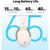 imageEdifier W80 Over Ear Headphones with 49dB Active Noise Cancelling LDAC HiRes Wired ampamp Wireless AI Clear Call Fast Charging Multipoint Connection Bluetooth V54  IvoryIvory