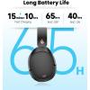 imageEdifier W80 Over Ear Headphones with 49dB Active Noise Cancelling LDAC HiRes Wired ampamp Wireless AI Clear Call Fast Charging Multipoint Connection Bluetooth V54  IvoryBlack