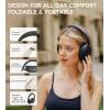 imageEdifier W800BT Pro Hybrid Active Noise Cancelling Headphones  HiRes Audio  AI Call Noise Cancellation  45H Playtime  Fast Charging  Foldable  Wireless OverEar Bluetooth 54 Headphones  IvoryBlack