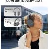 imageEdifier W800BT SE Wireless OverEar Bluetooth 54 Headphones  AI Call Noise Cancellation  45H Playtime  Fast Charging  Dual Device Game Mode  Foldable  WhiteGray