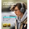 imageEdifier W820NB Plus Hybrid Active Noise Cancelling Headphones  LDAC Codec  HiRes Audio Wireless ampamp Wired  Fast Charge  49H Playtime  Over Ear Bluetooth V52 Headphones BlackGray