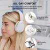 imageEdifier W830NB Active Noise Cancelling Wireless OverEar Headphones Foldable Lightweight Bluetooth Headset with HiRes Audio Dual Device Connection 94 Hours Playtime Fast Charging  White