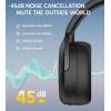 imageEdifier W830NB Wireless Over Ear Headphones with 45dB Active Noise Cancelling 94H Playtime LDAC HiRes Sound Spatial Audio Fast Charging Multipoint Connection Bluetooth V54  IvoryBLACK