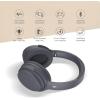 imageEdifier WH700NB Wireless Active Noise Cancellation OverEar Headphones Bluetooth 53 Foldable Lightweight Headset Dual Device Connection 68Hour Battery Life for Travel Home Office  Navy BlueGray