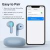 imageEdifier X2 Bluetooth Wireless Headphones Earbuds with Microphone Lightweight Stereo in Ear Earphones 28H Playtime with Charging Case WhiteBlue