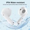 imageEdifier X2 Bluetooth Wireless Headphones Earbuds with Microphone Lightweight Stereo in Ear Earphones 28H Playtime with Charging Case WhiteWhite