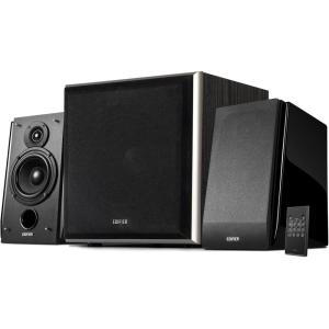 imageEdifier R1850DB Active Bookshelf Speakers with T5 Powered Subwoofer Bundle  20 Studio Monitor Speaker Set with Bluetooth Optical Input Line Out