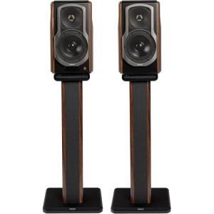 imageEdifier S2000MKIII Active Bookshelf Speakers Coaxial Bluetooth Optical and RCA with Heavy Duty 257 Inch Floorstanding Speaker Stands Pair