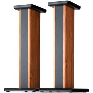 imageEdifier SS02 256 inch Wood Grain Speaker Stands for S1000DB  S2000PRO S1000MKII Hollowed for Optional Sand Filling Tuning  Pair