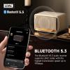imageEdifier D32 Tabletop Wireless Speakers 60W RMS HiRes Audio Bluetooth 53 Speaker Support LDAC Portable Retro Wooden Compatible with AirPlay2 USBC and AUX Inputs 11 Hours Playtime BlackWhite