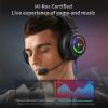 imageEdifier G35 PC Gaming Headset HiRes Sound Quality USB OverEar Headphone with 71 Surrounding Sound 50mm Hybrid Driver ENC Noise Cancelling Mic 168m RGB Light for PC PS4 Mac Laptop Desktop Black