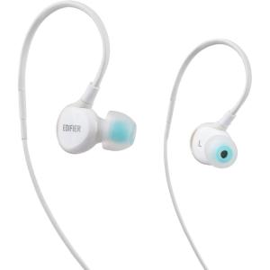 imageEdifier P281 Waterproof Computer Headset  Sports inEar Earphones IP57 Rated with Memory AroundTheEar Wire for Running Workout Exercise  White