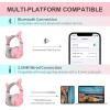 imageEdifier G5BT CAT Wireless Bluetooth Gaming Headset with Mic Wired Over Ear Headphones with Detachable Cat Ear RGB Light for PC PS5 PS4 Nintendo Switch PinkPink