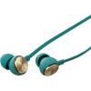 imageEdifier P293 Plus Computer Headset inEar Earphones Inline Volume Playback Controls Flat L Shaped Cable Comfortable Eartips  BlackGreen