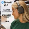 imageEdifier W830NB Active Noise Cancelling Wireless OverEar Headphones Foldable Lightweight Bluetooth Headset with HiRes Audio Dual Device Connection 94 Hours Playtime Fast Charging Grey