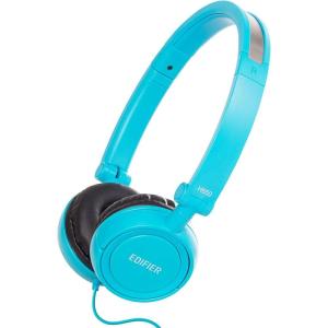 imageEdifier H650 Headphones  HiFi OnEar Foldable NoiseIsolating Stereo Headphone Ultralight and Trifold Portable BlueBlue