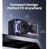 imageEdifier QD25 Bluetooth Speaker  Portable Desktop Audio 25W RMS Dynamic Sound HiRes Audio Splendid Light Effects 15H Playtime Bluetooth 60 Wireless Stereo Pairing BlackBlack