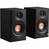 imageEdifier MR3 Powered Studio Monitor Speakers HiRes Audio Certified Bluetooth V54 Active Bookshelf Loudspeakers 20 Computer Speaker with Headphone Output RCA AUX Balanced TRS Input  Black PairBlack