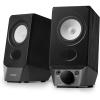 imageEdifier R19BT 20 PC Speaker System with Wooden Cabinet Bluetooth 53 Full Stereo Sound Strong Bass Volume Control 35mm InputUSBA Sound Card for ComputerTVSmartphoneTablet  Black