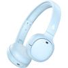 imageEdifier WH500 Wireless OnEar Headphones with Foldable Lightweight Design and Solid Bass Bluetooth Headset with Microphone 40H Music Playtime and Custom EQ via App for Home Office Travel WhiteBlue